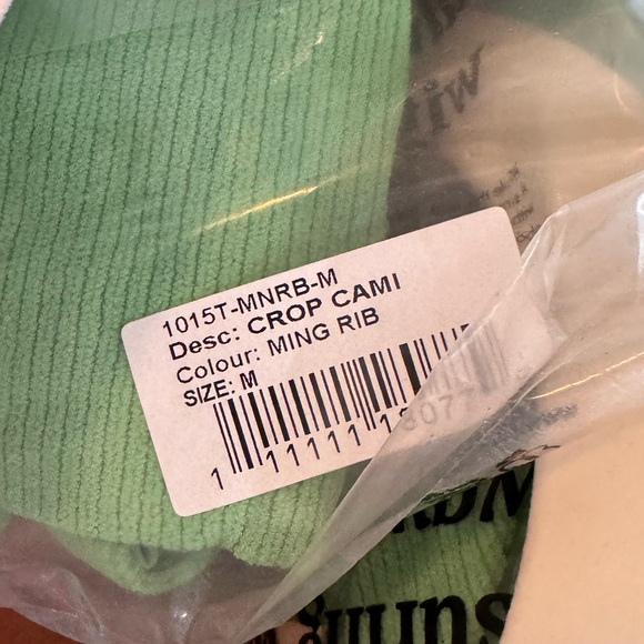 Toast Swim Ribbed Cropped Cami - Ming Rib - Picture 5 of 6